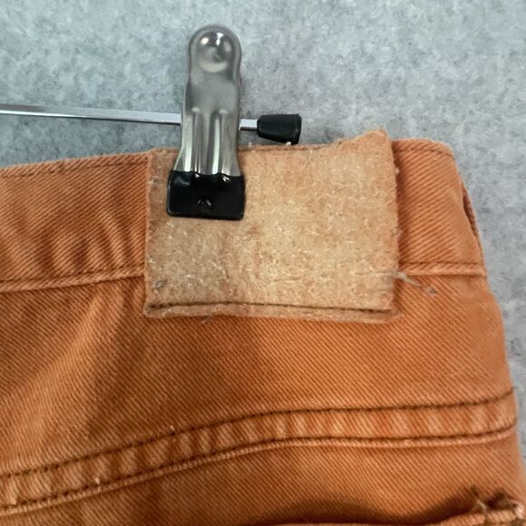 Vintage 90s Marithe Francois Girbaud Mens 31 x 30 Baggy Relaxed Fit Jeans Orange - Picture 8 of 10